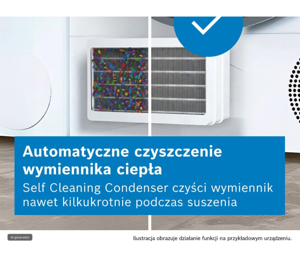 Suszarka Bosch Serie 6 WQG145APPL 9 kg z pompą ciepła AutoDry SelfCleaning Condenser Program Super 40’ - 1361803 - zdjęcie 4